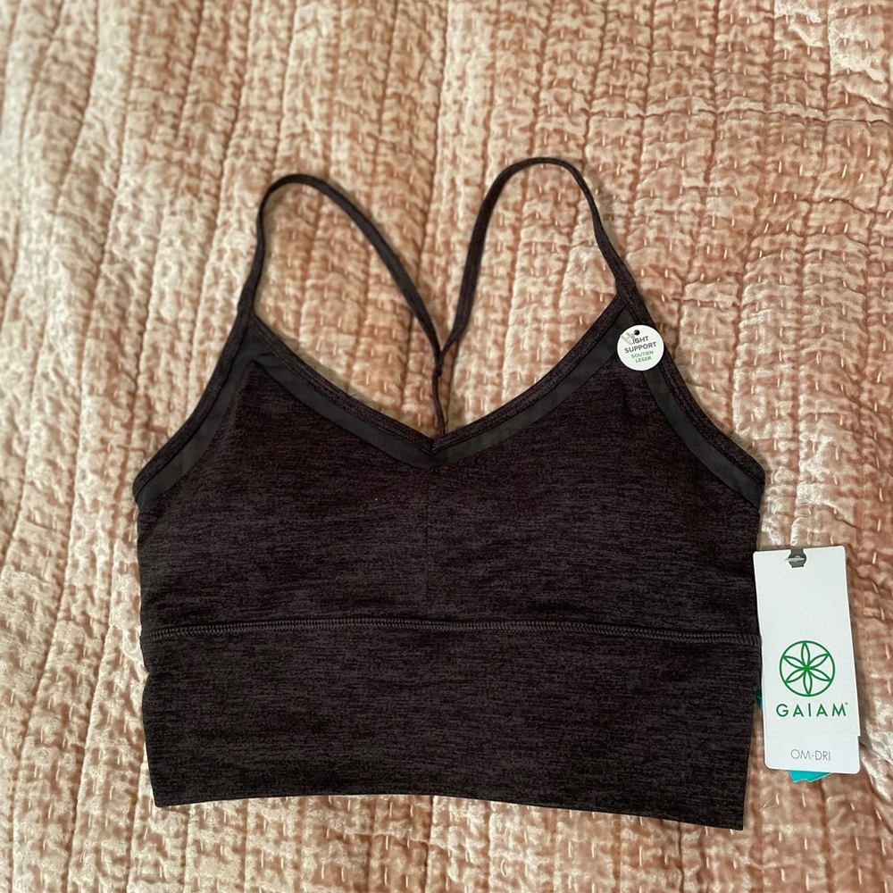 Gaiam sports bra new with tags